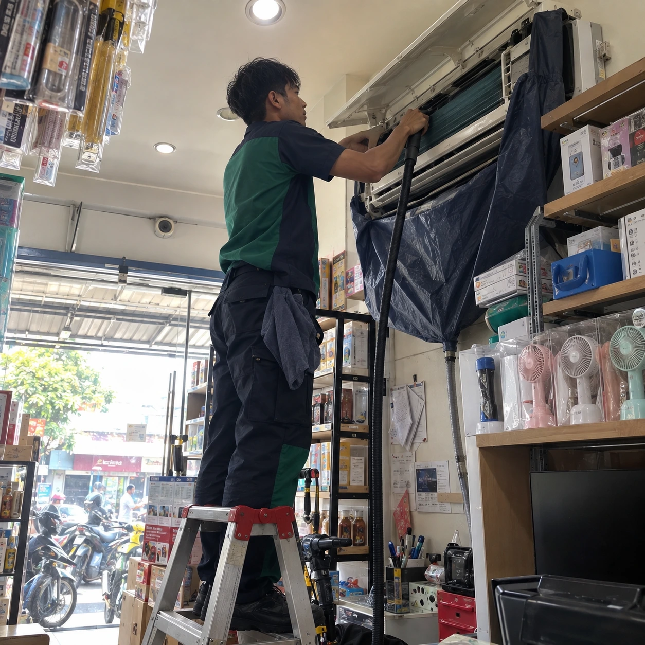 Service AC toko dan ruko